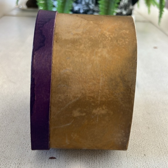 Heart Shaped Purple and Gold paper mache box - Picture 6 of 9